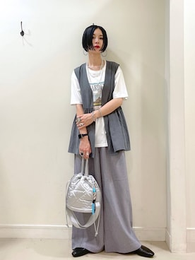 「アイテム（その他シューズ）」を使った、るんるんさん（レディース・168cm）の夏コーディネート