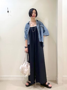 「アイテム（キャミソール）」を使った、るんるんさん（レディース・168cm・30代）の夏コーディネート