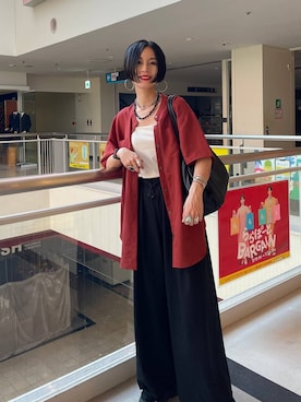 「アイテム（腕時計）」を使った、るんるんさん（レディース・168cm）の夏コーディネート