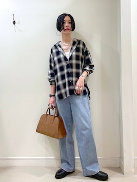 「アイテム（キャミソール）」を使った、るんるんさん（レディース・168cm）の秋コーディネート