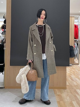 「アイテム（アクセサリー）」を使った、るんるんさん（レディース・168cm・30代）の冬コーディネート