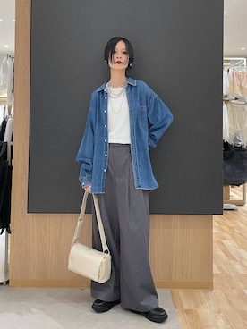 「GLOBAL WORK（グローバルワーク）のアイテム」を使った、るんるんさん（レディース・168cm）の秋コーディネート
