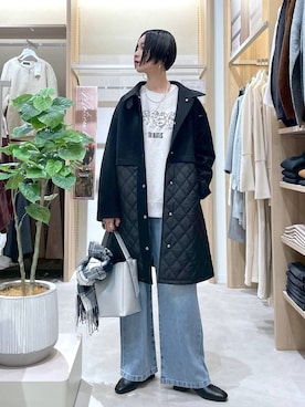 「GLOBAL WORK（グローバルワーク）のアイテム（マフラー）」を使った、るんるんさん（レディース・168cm）の秋コーディネート