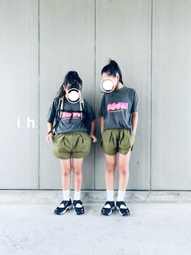 「Tシャツ」｜ihiさん（キッズ・138cm）の夏コーディネート