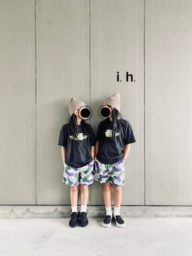 「FABRIQ REPORT（ファブリックレポート）のアイテム」を使った、ihiさん（キッズ・128cm）の秋コーディネート