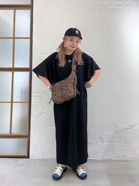 「アイテム（ワンピース/ドレス）」を使った、リアさん（レディース・163cm・20代）の夏コーディネート