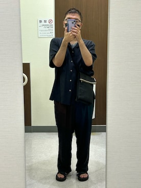 「20/80（テゥエンティーエイティー）のアイテム」を使った、日高大輔さん（メンズ・165cm）の夏コーディネート