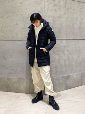 「骨格_ナチュラル」｜「アイテム（ジャケット/アウター）」を使った、足立（adachi）さん（レディース・160cm）の冬コーディネート