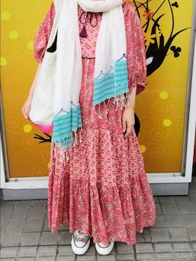 「CONVERSE TOKYO（コンバーストウキョウ）のアイテム」を使った、marikoさん（レディース・154cm）の夏コーディネート