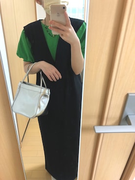 「flower」｜「アイテム（ジャンパースカート）」を使った、Ａｍａｎｅさん（レディース・152cm）の秋コーディネート