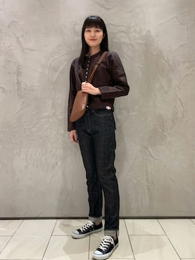 「agnes b.（アニエスベー）のアイテム（バッグ）」を使った、agnes b. 新宿伊勢丹店さん（レディース・170cm）の夏コーディネート