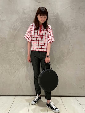 「アニエスベー」｜agnes b. 新宿伊勢丹店さん（レディース・170cm）の夏コーディネート