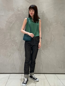 「To b. by agnes b.（トゥービーバイアニエスベー）のアイテム」を使った、agnes b. 新宿伊勢丹店さん（レディース・170cm）の夏コーディネート