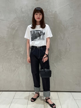 「agnes b.（アニエスベー）のアイテム（バッグ）」を使った、agnes b. 新宿伊勢丹店さん（レディース・170cm）の夏コーディネート