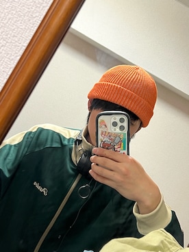 「PUNYUS（プニュズ）のアイテム」を使った、りょうま流さん（メンズ・175cm）の春コーディネート