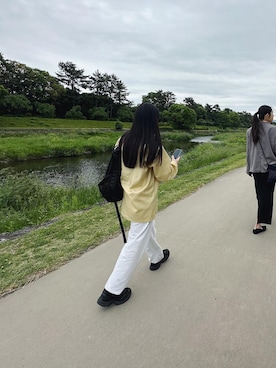 「SAYHELLO（セイハロー）のアイテム」を使った、Ⓜ️さん（レディース・155cm）の春コーディネート