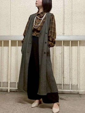 「高身長女子」｜cepo公式さん（レディース・163cm）の秋コーディネート