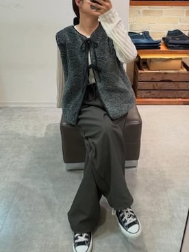 「アイテム（ブルゾン）」を使った、cepo公式さん（レディース・152cm）の秋コーディネート