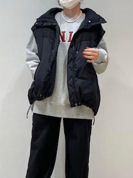 「cepo.」｜「アイテム（ダウンジャケット/コート）」を使った、cepo公式さん（レディース・148cm）の秋コーディネート