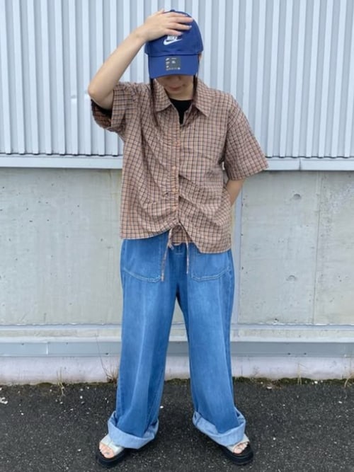 暑い夏を乗りきる、快適デニム〈接触冷感 / UVカット〉ICE リネンデニムイージーパンツ