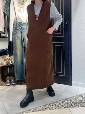 「cepo.」｜「アイテム（ワンピース/ドレス）」を使った、cepo公式さん（レディース・158cm）の秋コーディネート