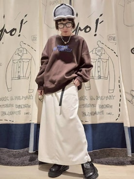 「cepo（セポ）のアイテム」を使った、cepo公式さん（レディース・153cm）の冬コーディネート