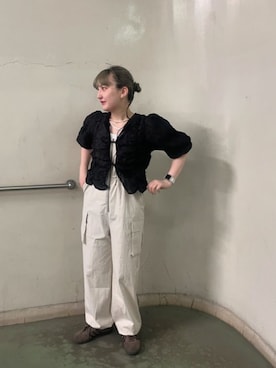 「cepo（セポ）のアイテム（オールインワン・サロペット）」を使った、cepo公式さん（レディース・157cm）の夏コーディネート