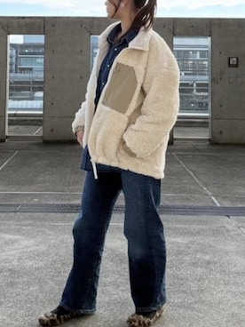 「アイテム（シャツ/ブラウス）」を使った、cepo公式さん（レディース・160cm）の秋コーディネート