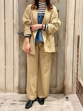 「cepo（セポ）のアイテム（ジャケット/アウター）」を使った、cepo公式さん（レディース・158cm）の冬コーディネート
