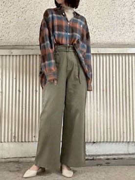 「cepo（セポ）のアイテム」を使った、cepo公式さん（レディース・163cm）の秋コーディネート