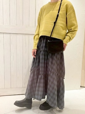 「cepo（セポ）のアイテム」を使った、cepo公式さん（レディース・156cm）の秋コーディネート