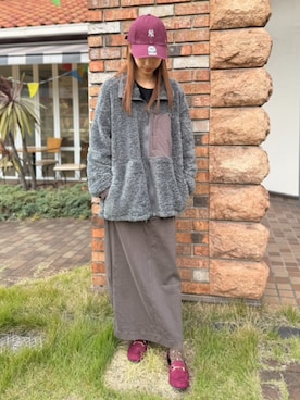 「アイテム（デニムスカート）」を使った、cepo公式さん（レディース・161cm）の秋コーディネート