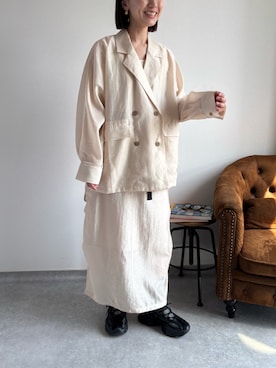 「cepo（セポ）のアイテム（ジャケット/アウター）」を使った、cepo公式さん（レディース・152cm）の春コーディネート