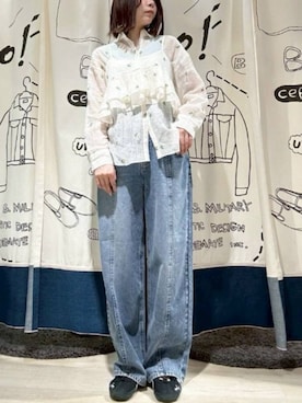 「アイテム（アンサンブル）」を使った、cepo公式さん（レディース・163cm）の春コーディネート