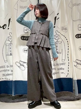 「cepo（セポ）のアイテム」を使った、cepo公式さん（レディース・163cm）の冬コーディネート