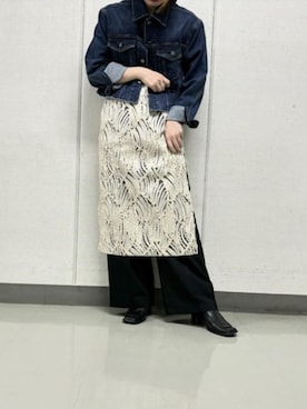 「cepo.」｜「アイテム（デニムジャケット）」を使った、cepo公式さん（レディース・163cm）の春コーディネート