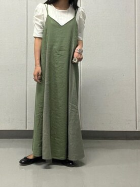 「みんなの白Tフェス」｜「アイテム（バレエシューズ）」を使った、cepo公式さん（レディース・158cm）の夏コーディネート