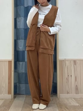 「cepo（セポ）のアイテム」を使った、cepo公式さん（レディース・156cm）の秋コーディネート