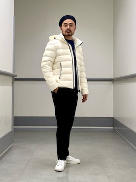 「アイテム（ニット/セーター）」を使った、Hiro Kumazawaさん（メンズ・178cm）の秋コーディネート