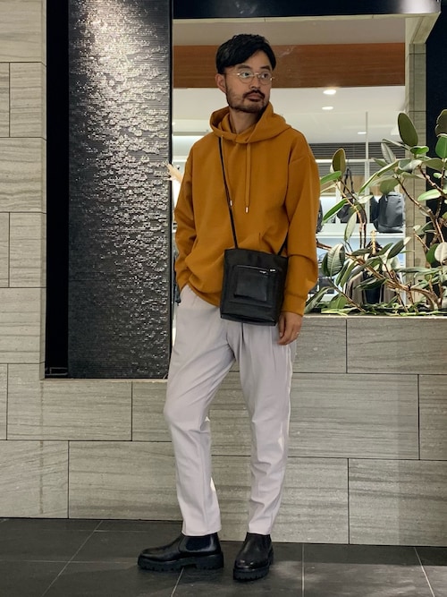 セール】【インバーテッドプリーツ】 ダンボールニットパーカー / プル