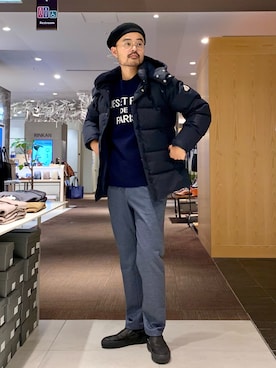「Pyrenex（ピレネックス）のアイテム」を使った、Hiro Kumazawaさん（メンズ・178cm）の秋コーディネート