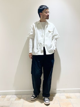 「デサント」｜Hiro Kumazawaさん（メンズ・178cm）の夏コーディネート