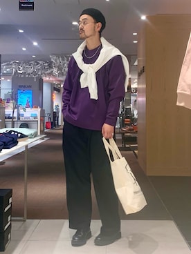 「ABAHOUSE（アバハウス）のアイテム」を使った、Hiro Kumazawaさん（メンズ・178cm）の冬コーディネート