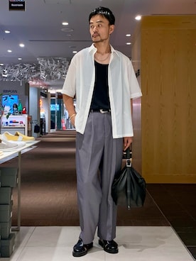 「ABAHOUSE（アバハウス）のアイテム」を使った、Hiro Kumazawaさん（メンズ・178cm）の夏コーディネート