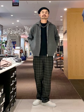 「ABAHOUSE（アバハウス）のアイテム」を使った、Hiro Kumazawaさん（メンズ・178cm）の冬コーディネート