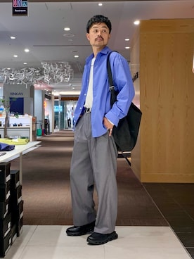 「ABAHOUSE（アバハウス）のアイテム」を使った、Hiro Kumazawaさん（メンズ・178cm）の春コーディネート