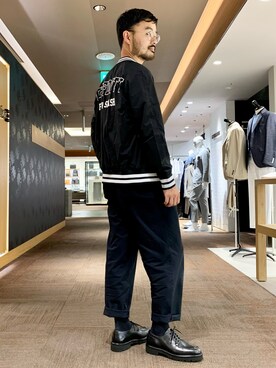「5351 POUR LES HOMMES（ゴーサンゴーイチプールオム）のアイテム（ブルゾン）」を使った、Hiro Kumazawaさん（メンズ・178cm）の夏コーディネート