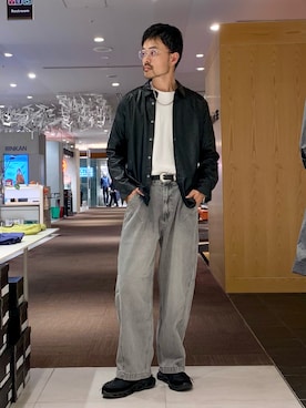 「ABAHOUSE（アバハウス）のアイテム」を使った、Hiro Kumazawaさん（メンズ・178cm）の春コーディネート