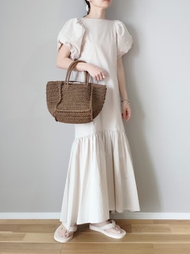 「emesuelee（エメスーリー）のアイテム」を使った、ｐａｎａさん（レディース・162cm）の春コーディネート