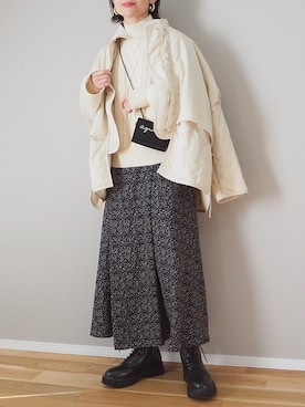 「byあしながおじさん」｜「アイテム（その他アウター）」を使った、ｐａｎａさん（レディース・162cm）の冬コーディネート